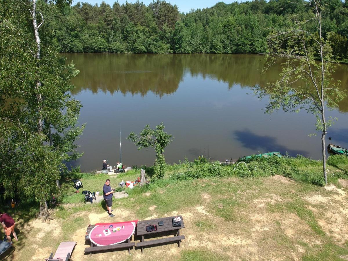 Florennes Gite Neuf 150 M2 Devant Un Grand Lac Prive De 2 Hectares Poissonneux Au Milieu Des Bois Kültér fotó